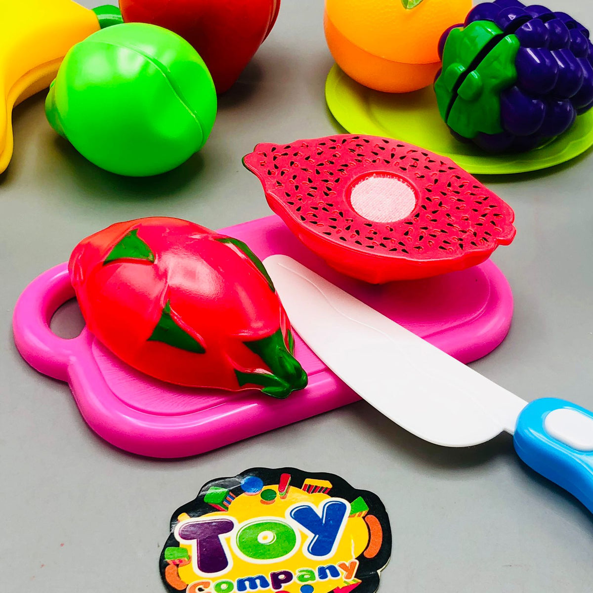 9Pcs Pretend Play Fruits Cutting Set