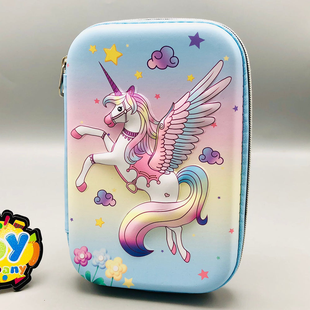 Unicorn Theme Kids Jumbo Pencil Pouch