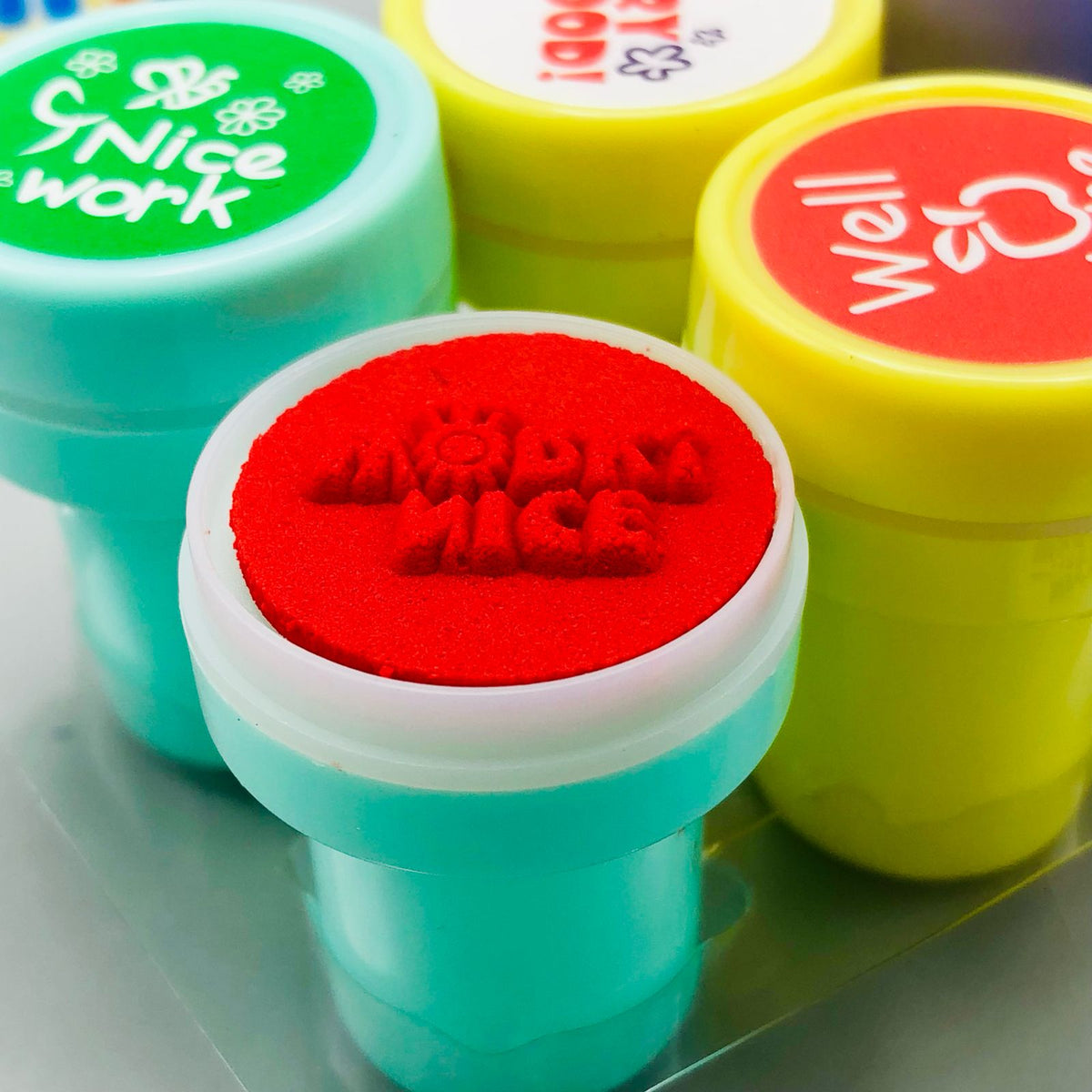 10Pcs Mini Motivational Stamp Set