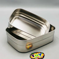 1.1L Stainless Steel Dual Lunch Box - Blue
