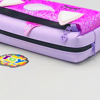 Premium Unicorn Themed Kids Pencil Pouch - Purple