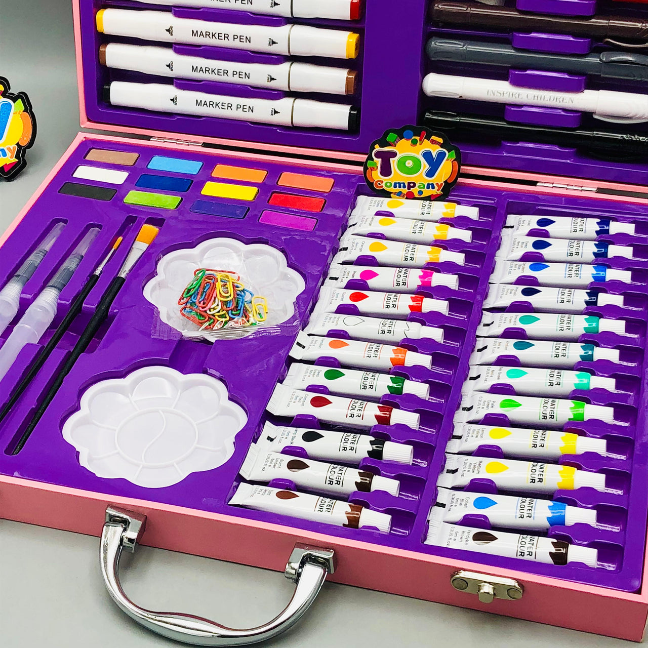 88Pcs Premium Spiderman Themed Kids Painting Kit Briefcase