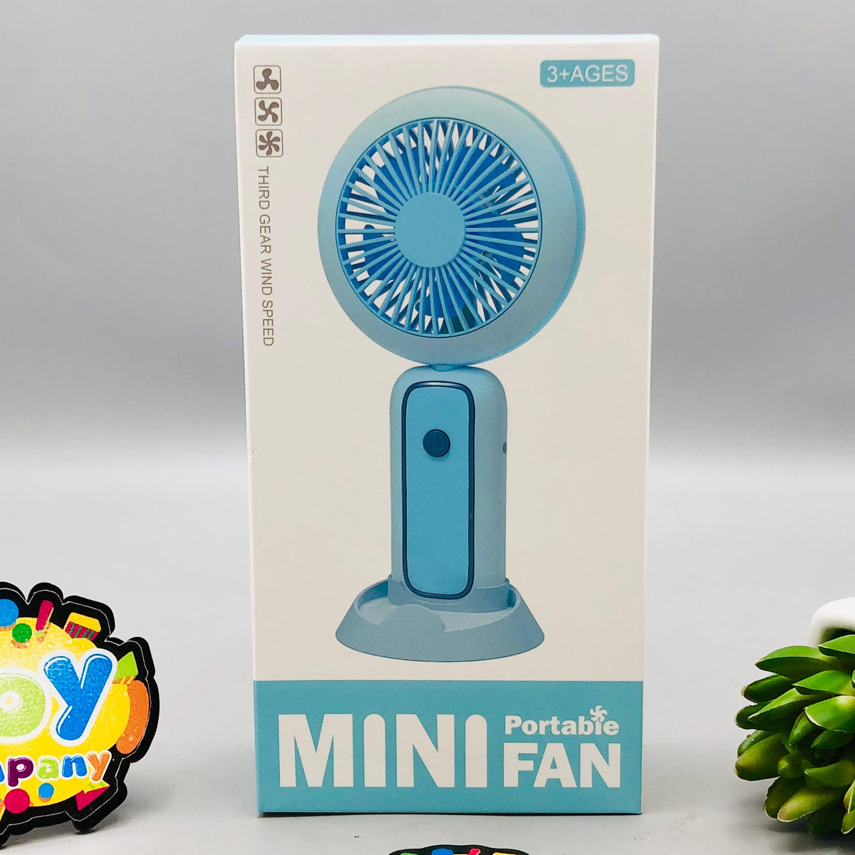 Foldable Three Speed Mini Handheld & Desktop Fan