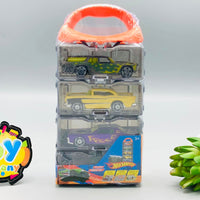 4Pcs Hot Wheel Diecast Cars with Display Racks - Assortment