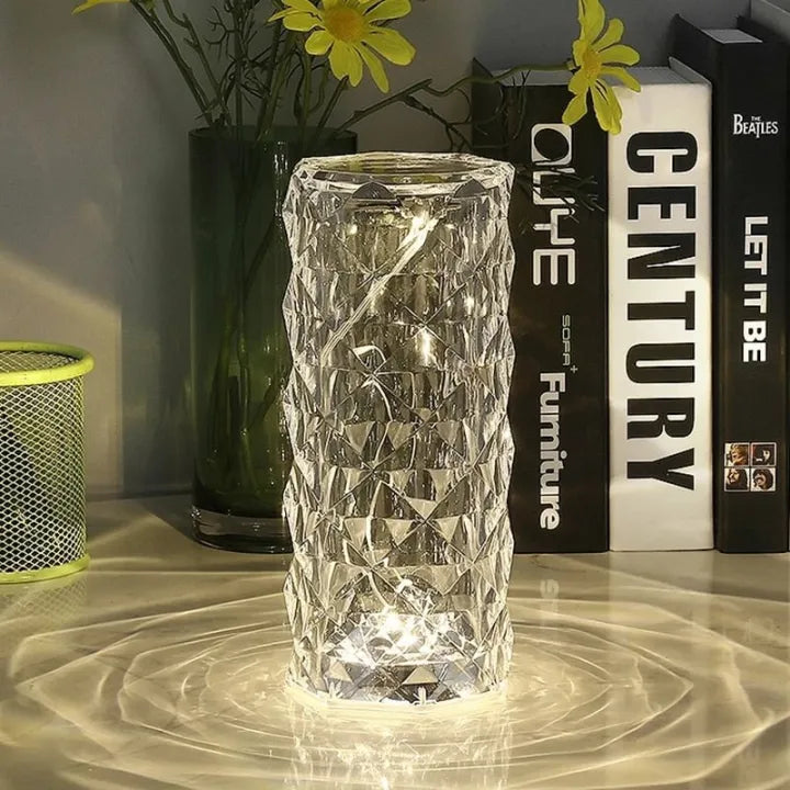 Crystal Table Lamp-USB Charging & Touchable