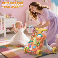 Multi-functional Baby Puzzle Activity Walker - Red