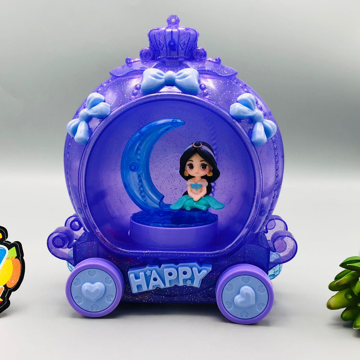 Multi-functional Princess Carriage Rotating Toy With Light & Music