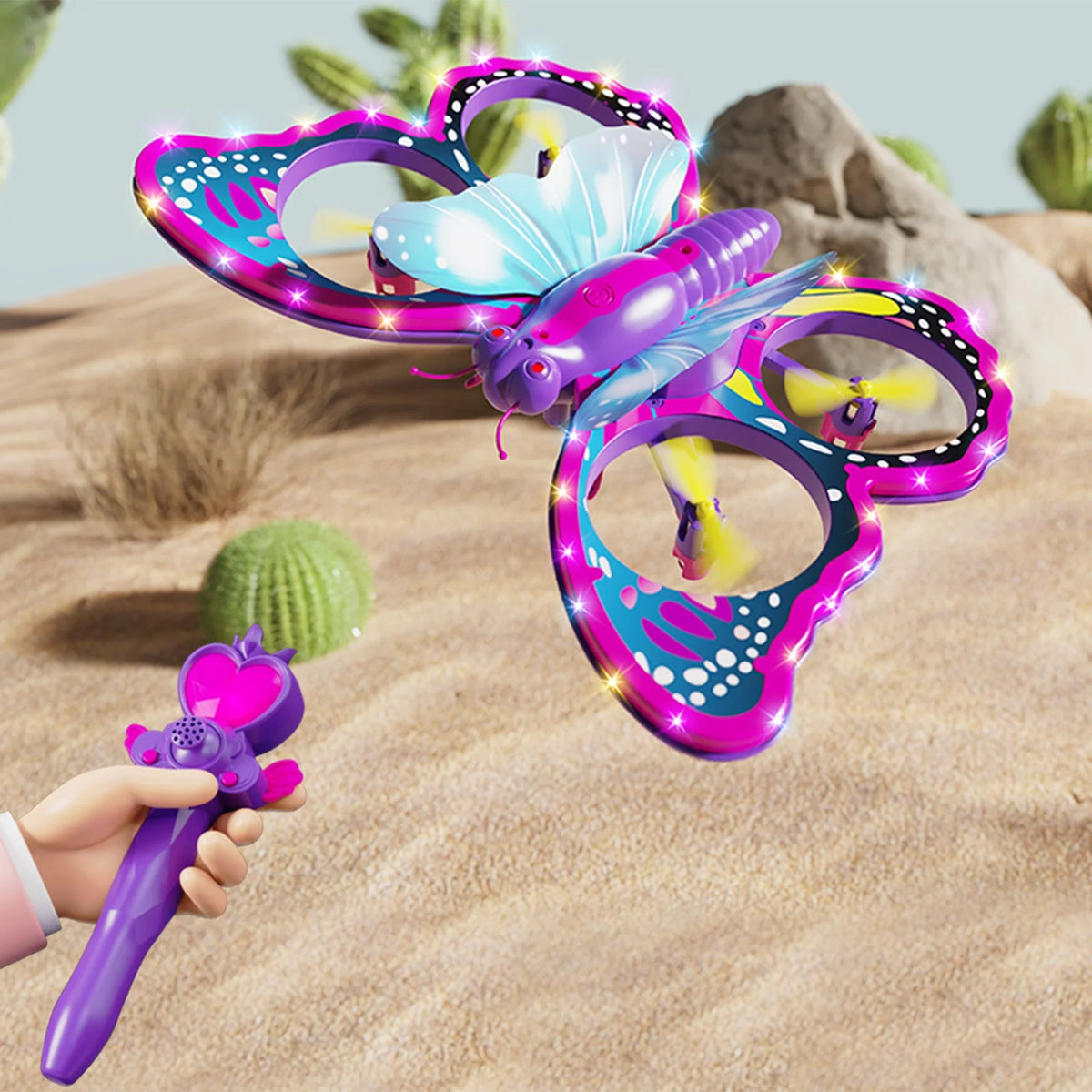 2.4G RC Magic Wand Flying Butterfly With Lights
