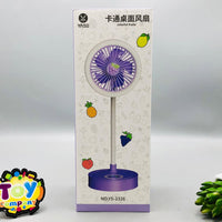 Rechargeable Fruit Design Desktop Fan With Light