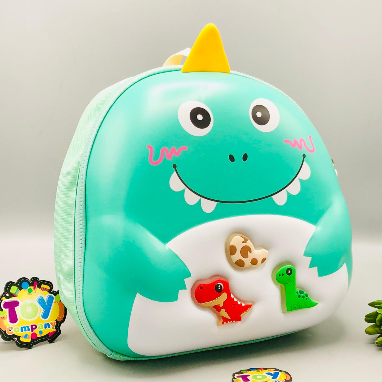 Luminous Dinosaur 3D Shell Kids Picnic Backpack