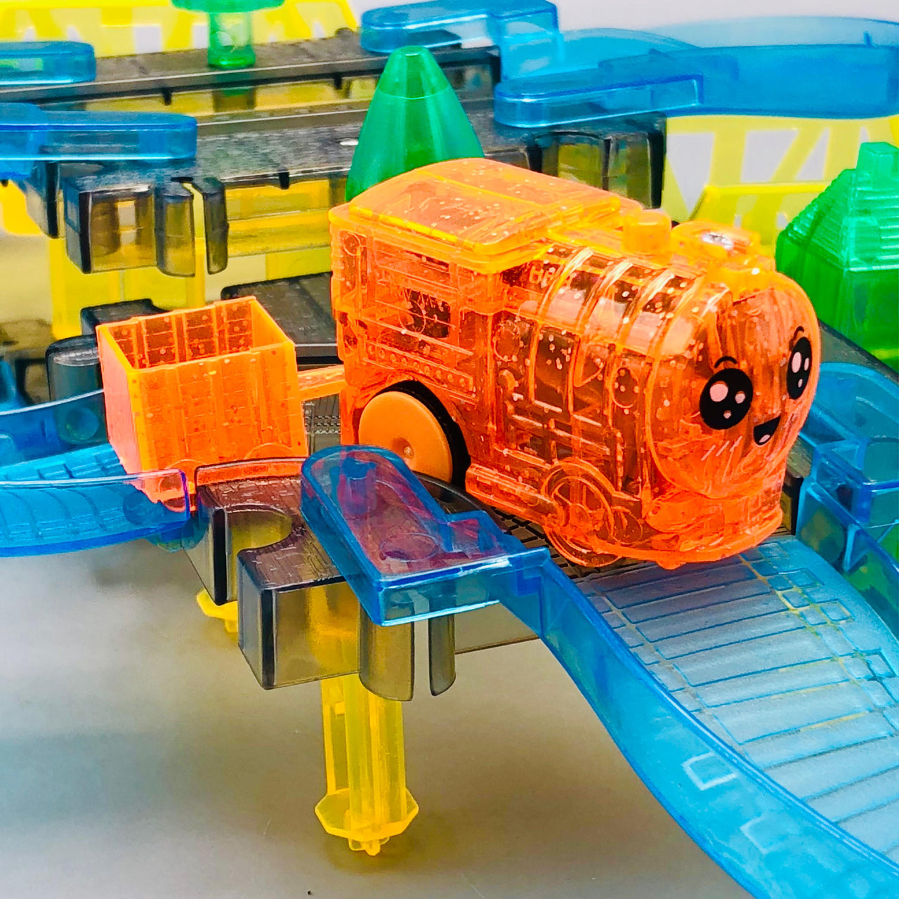36Pcs DIY Fun Flash Train Track Set