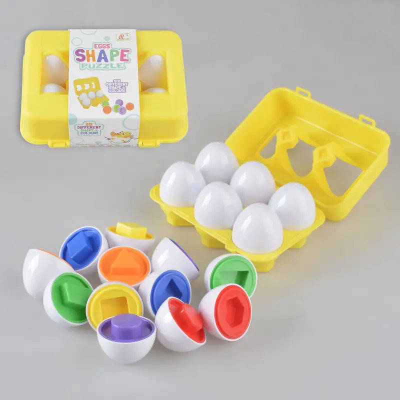 6Pcs Match Smart Egg Puzzle Toy