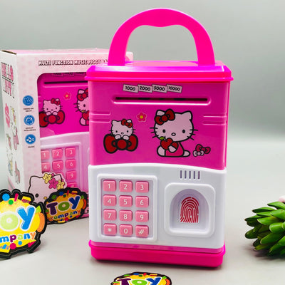 Hello Kitty Fingerprint & Password Unlock ATM Machine