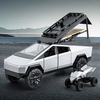 1:32 Diecast Tesla Camping Cybertruck With Bike