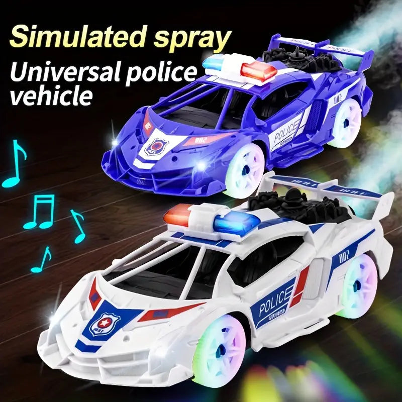 Electric Go Police Spray Universal Wheel Car