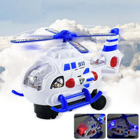 Electric Police Helicopter With Lights & Sound