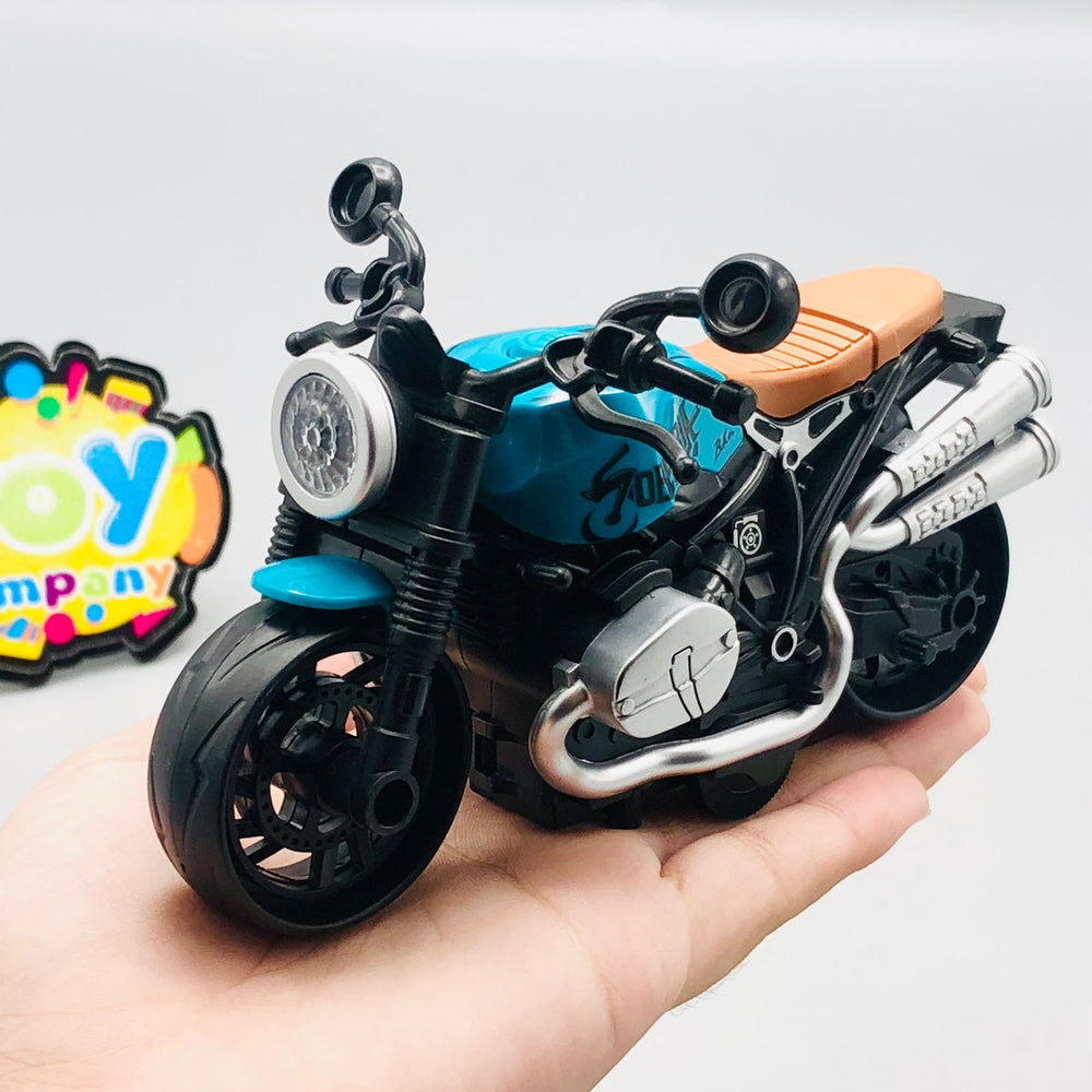 Mini ABS Inertial Retro Motorcycle Model - 1Pc