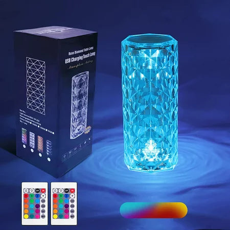 Crystal Table Lamp-USB Charging & Touchable
