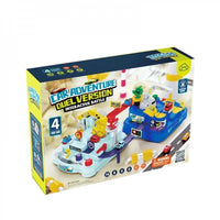 Manual Car Adventure Dual Version Track Set - 4Pcs Assorted Cars