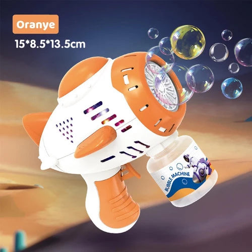 15 Holes Colorful Bubble Machine With Lights