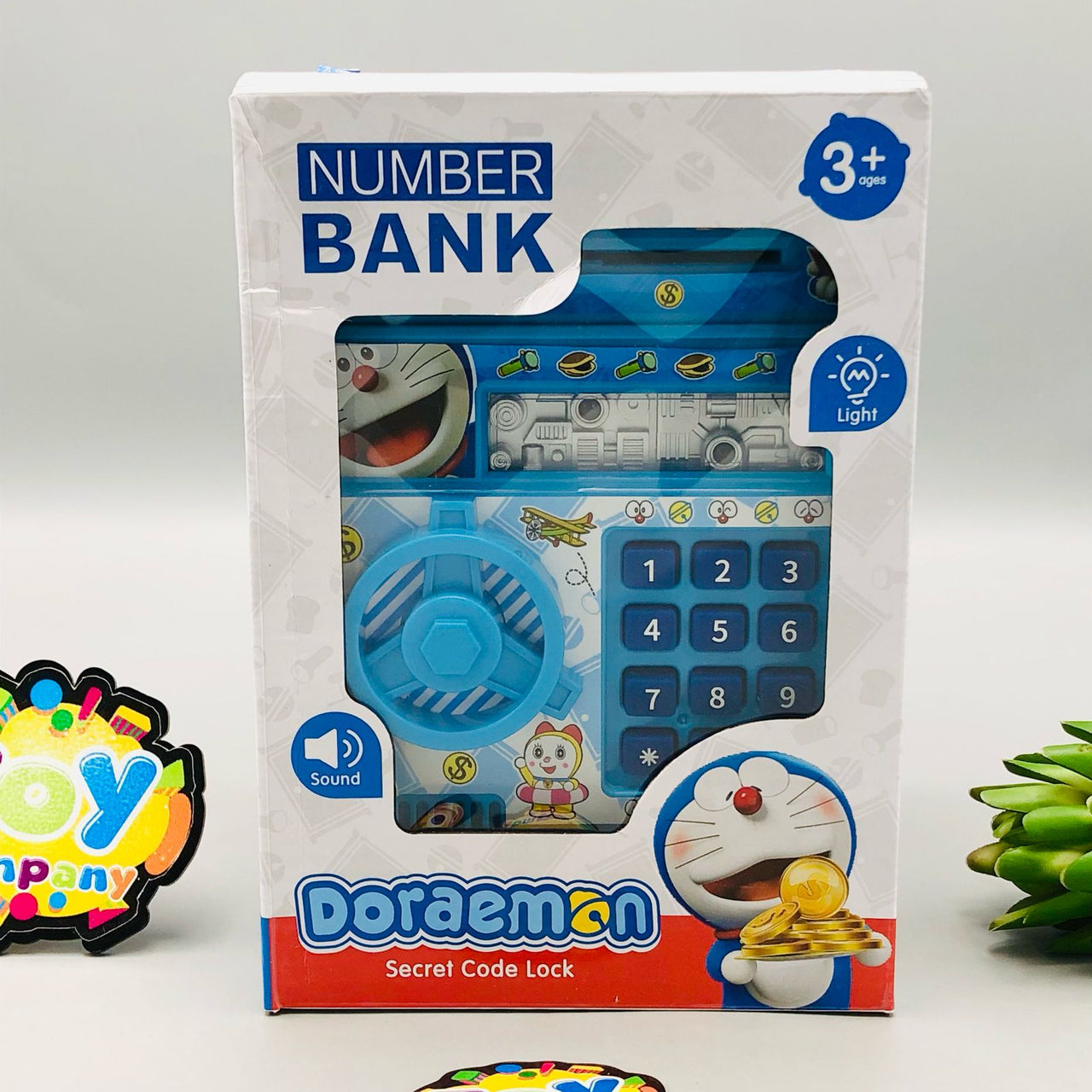 Doraemon Secret Code Lock Piggy Bank
