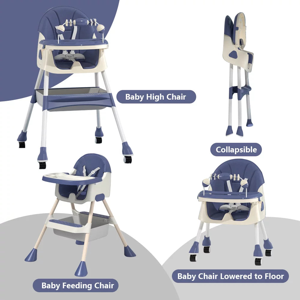 Kidilo 4in1 Convertible High Chair For Kids
