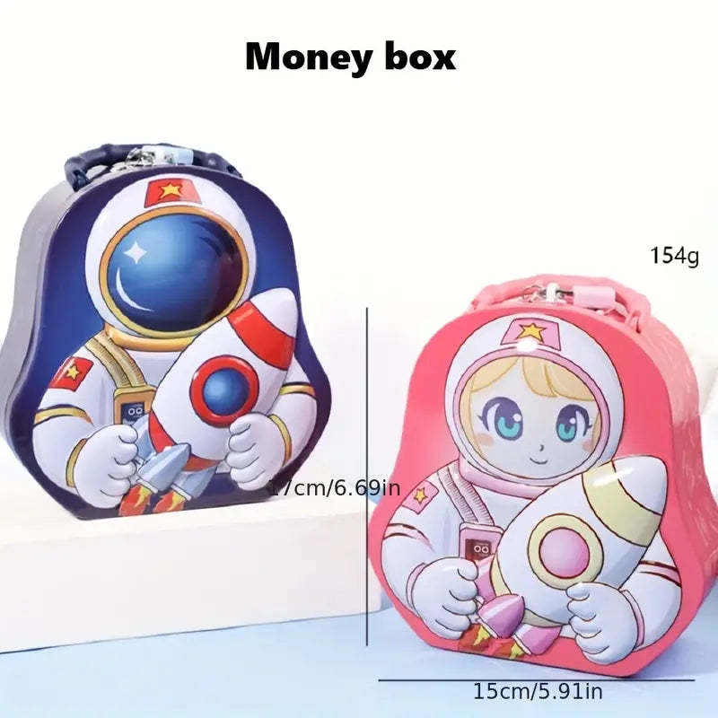 Astronaut Themed Kids Coin Saving Box