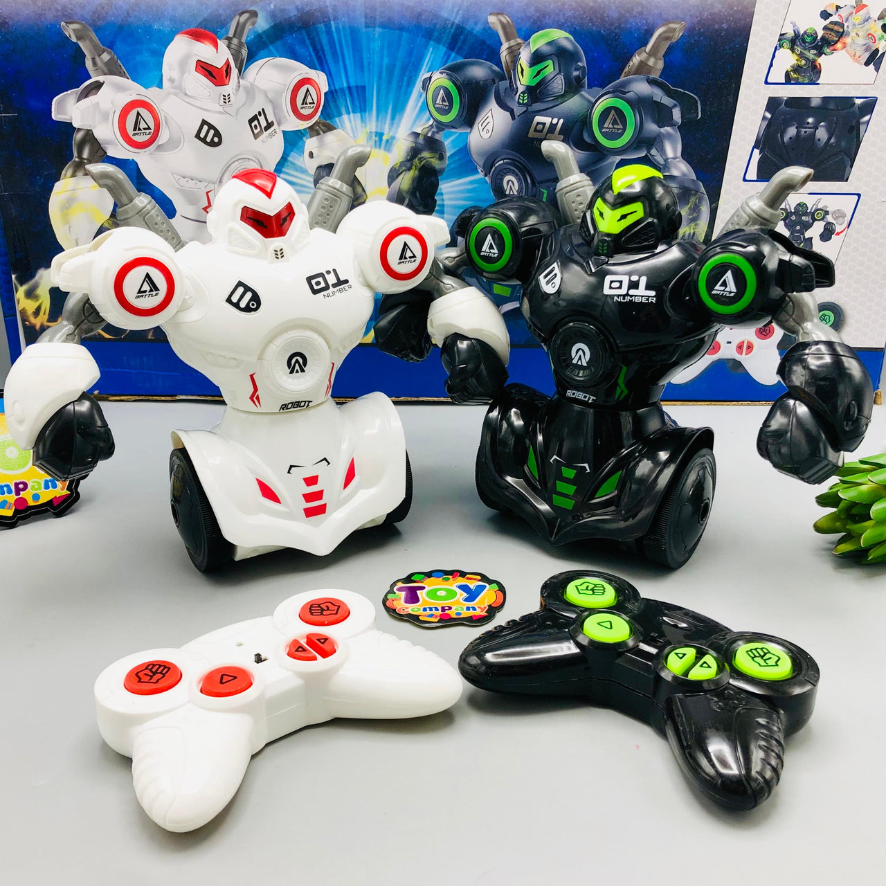 RC Dual Battle Boxing Robots With Light & Sound