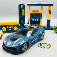 2.4GHz RC Electric Crazon Smoke Car With Petrol Station