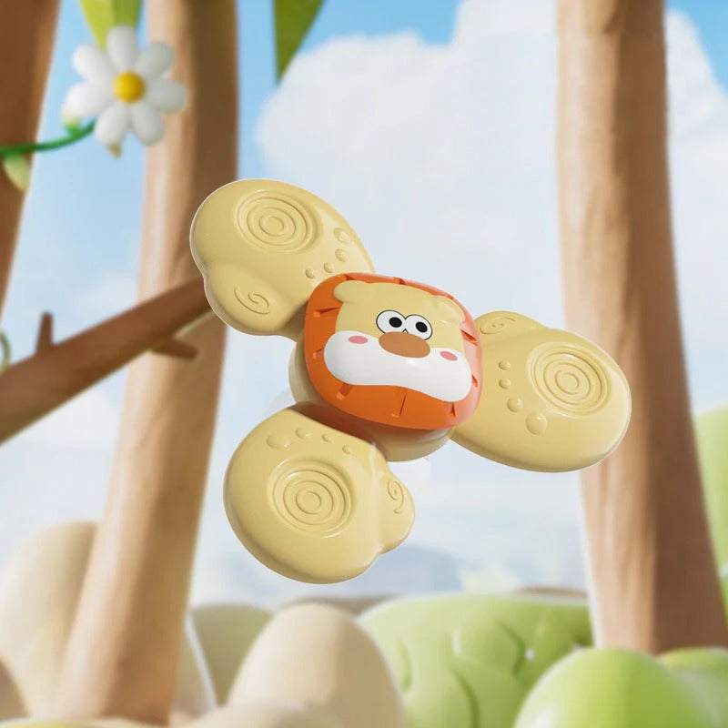 3Pcs Cute Animal Themed Baby Spinning Rattles