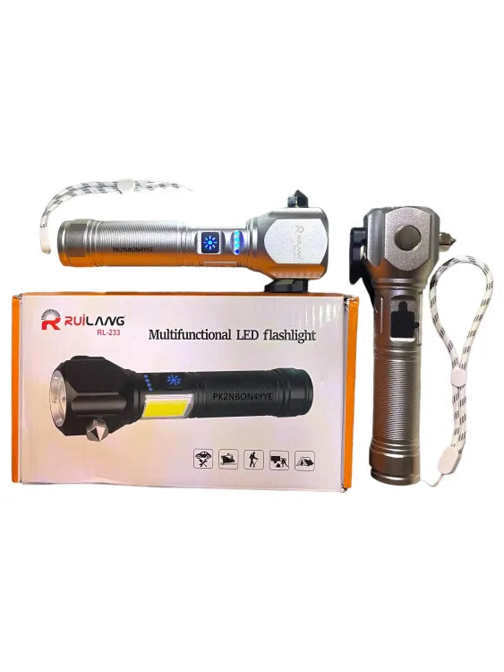 Multi-functional Metal LED Flashlight