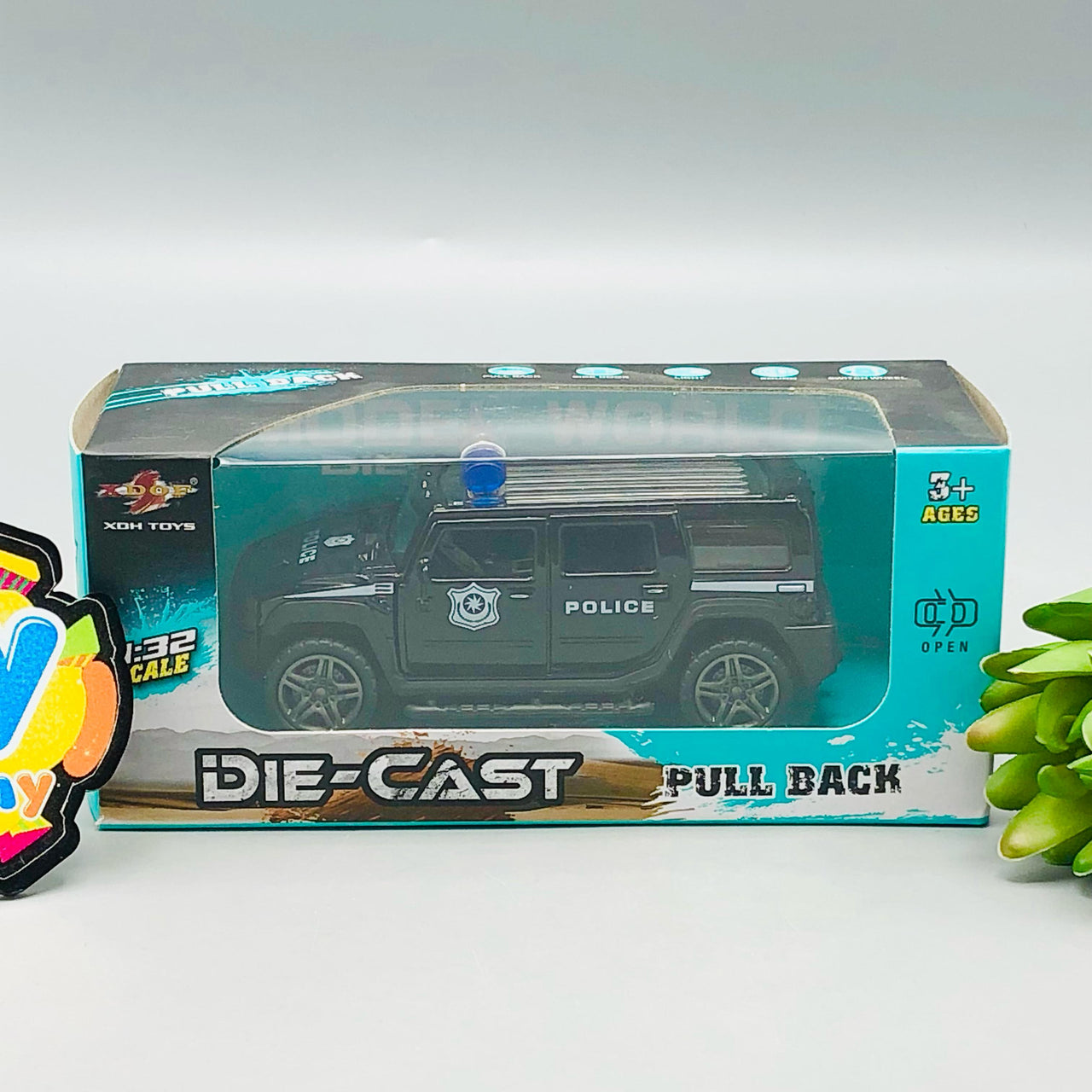 1:32 Diecast Police Jeep Model