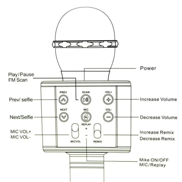 Wireless Bluetooth Microphone Speaker