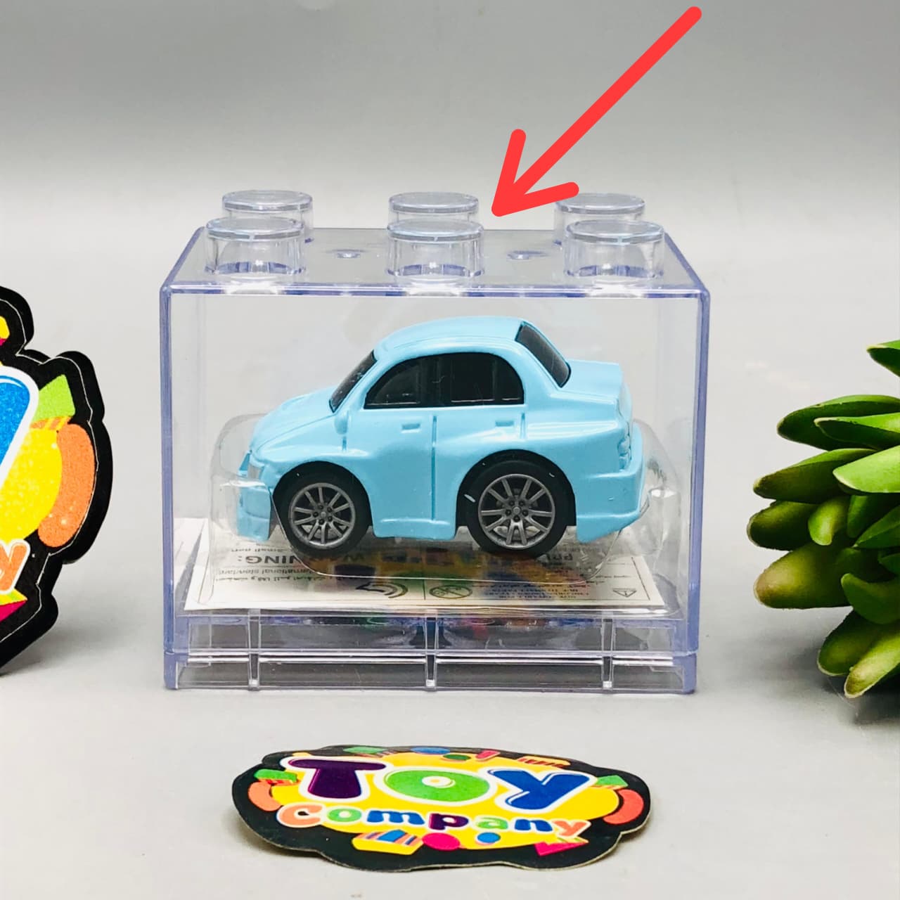 1Pc Diecast Mini Sky Blue Car - Minor Fault