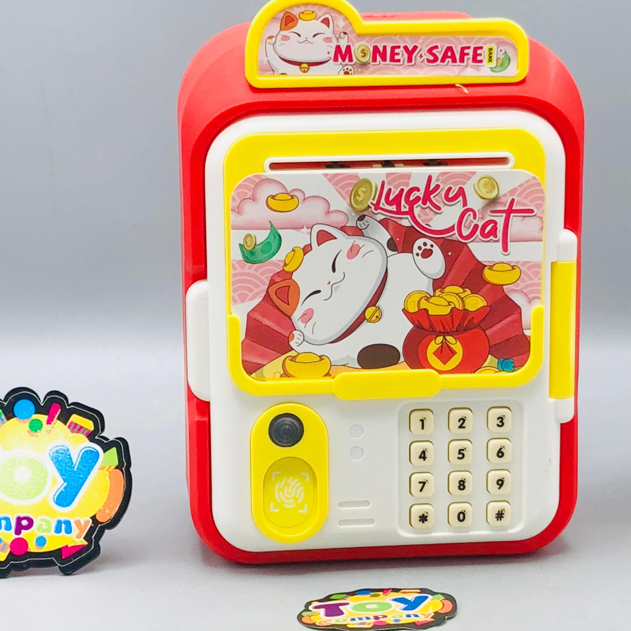 Lucky Cat Face Recognition & Fingerprint Unlock ATM Machine