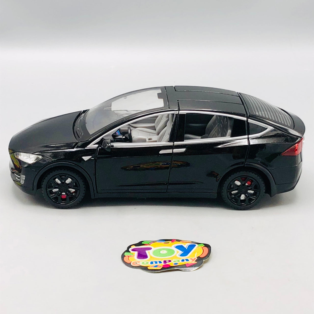 1:22 RC Diecast Tesla X Model Car With Smoke