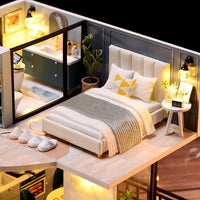 DIY Miniature Modern Luxury Home With LED Lights