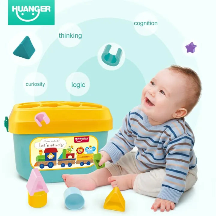 Huanger Baby's First Blocks With Basket