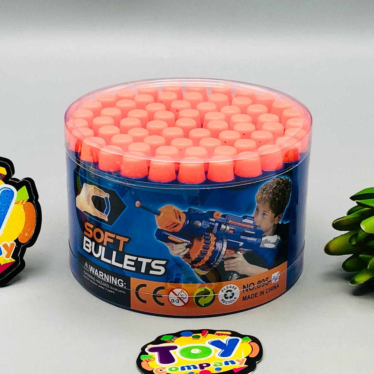 65Pcs EVA Soft Dart Bullets - Round Type