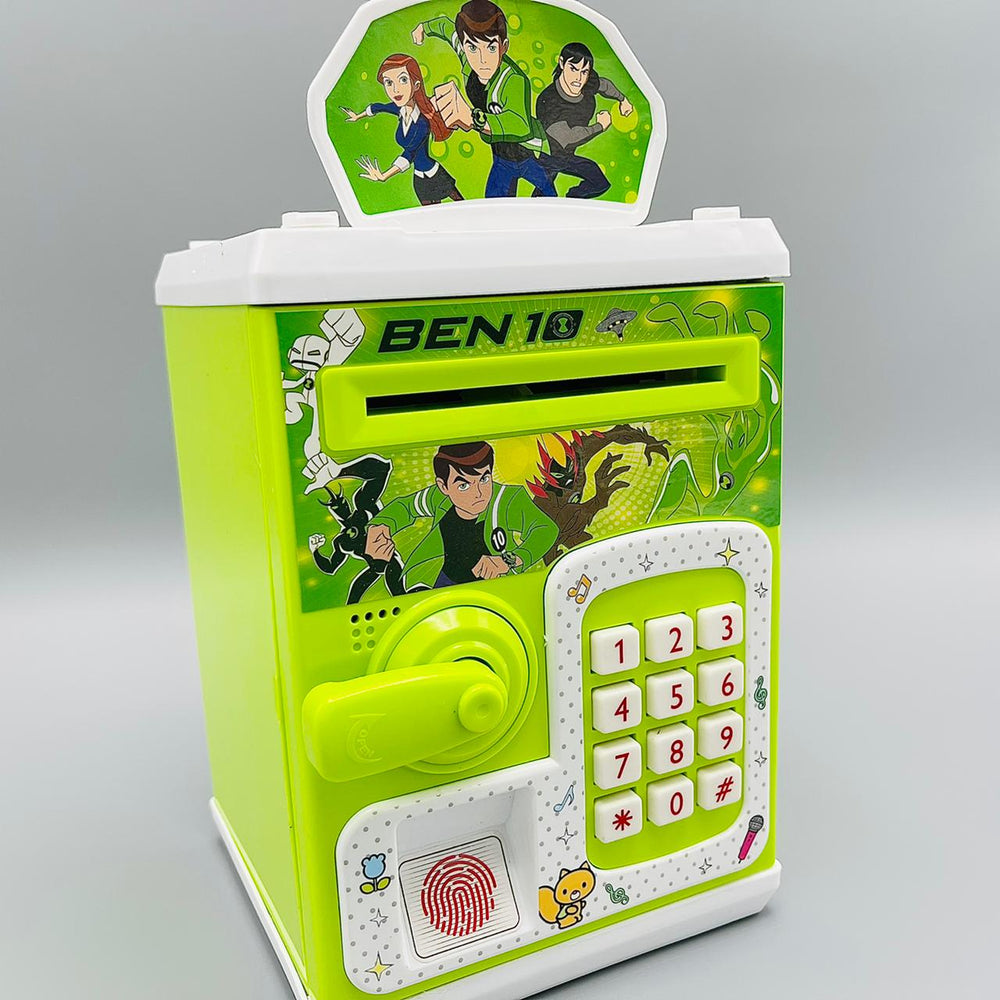 Ben 10 Piggy Bank ATM with Finger Print & Password Unlock