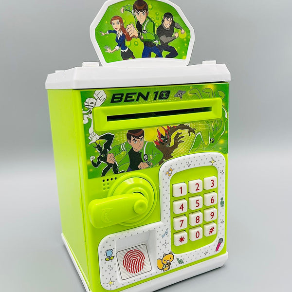 Ben 10 Piggy Bank ATM with Finger Print & Password Unlock