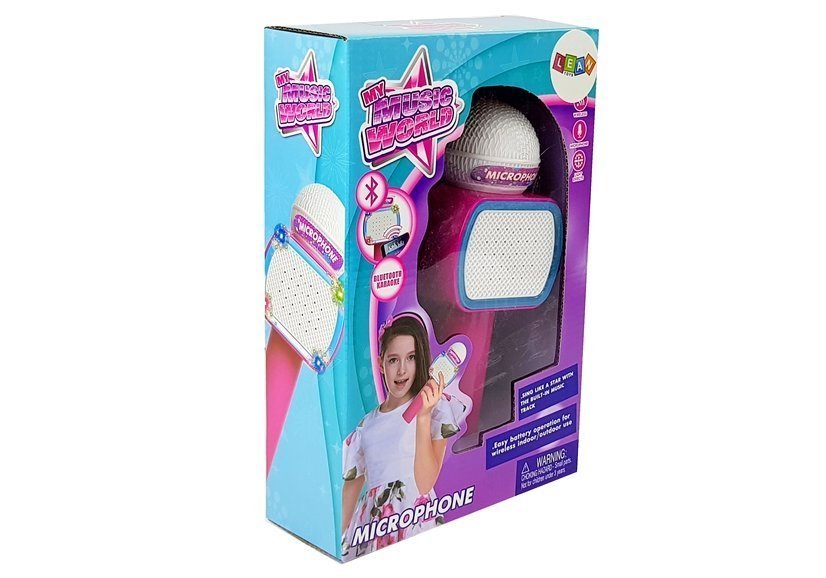 Kids Wireless Karaoke Microphone With Lights - Pink