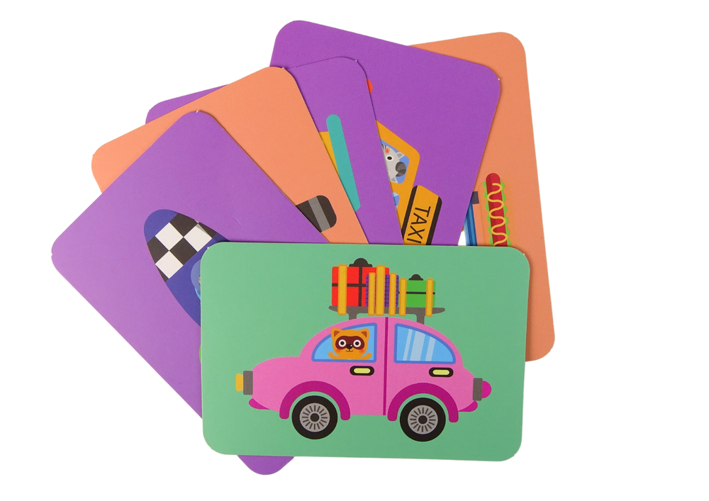Magnetic Book Interesting Puzzle of Vehicles