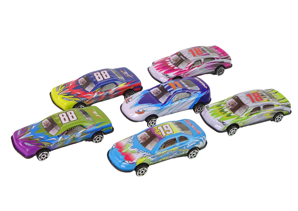 Inertial Transport Truck With 6Pcs Diecast Cars
