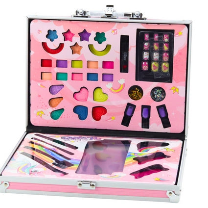 40Pcs Realistic Unicorn Cosmetic Suitcase