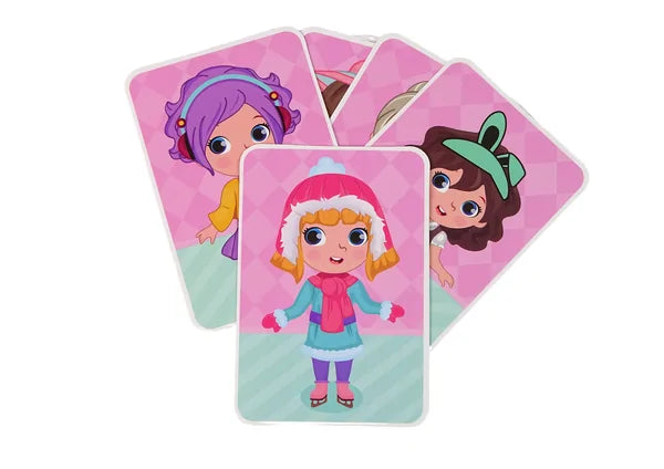 51Pcs Girl's Costume Game Magnetic Puzzle Book