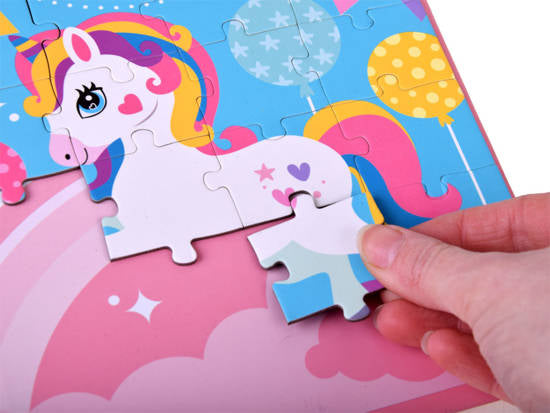 2in1 Unicorn Tri-Fold Magnetic Puzzle Book