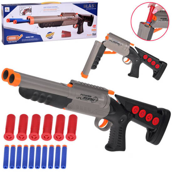Manual Double-Barreled Blast Soft Bullet Shooting Gun