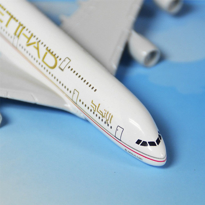 Etihad A380 Passenger Plane Model