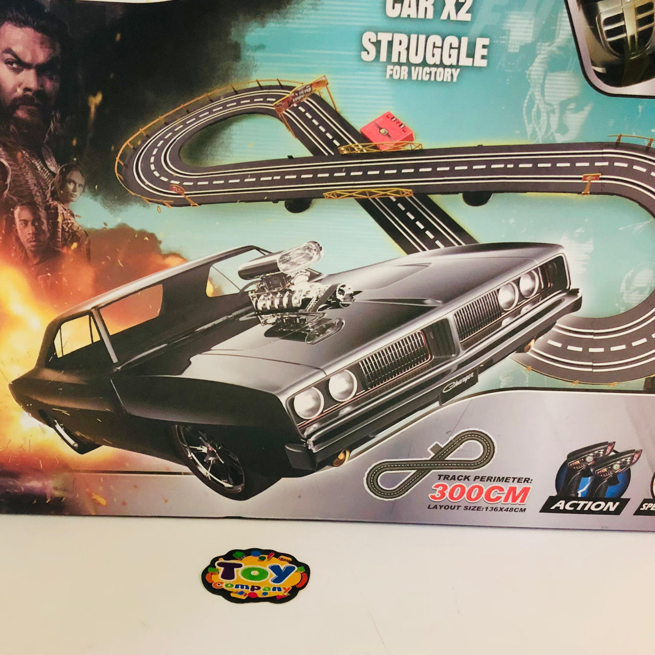 1:43 300cm Fast & Furious Top Turbo Racing Car Track Set